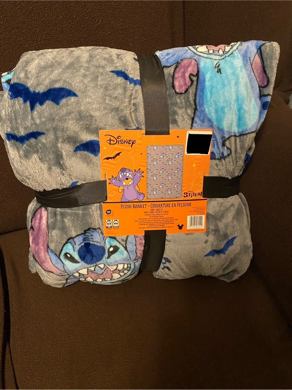 Disney stitch Halloween twin blanket